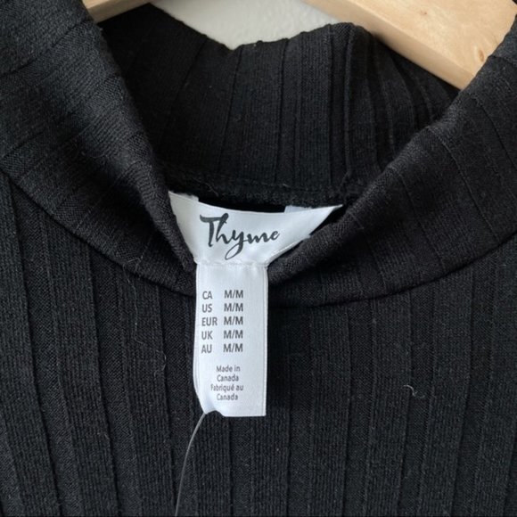 Thyme Maternity dress New with tags! ribbed mock neck - Picture 7 of 9